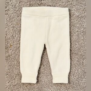 Janie and Jack Knitted white cotton pants